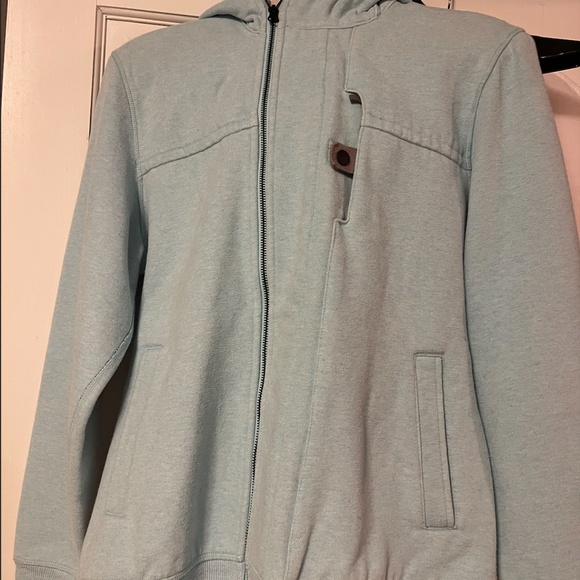 Lululemon West Coast‎ Hoodie Heathered Baby Blue Men's Sweatshirt - Picture 5 of 5